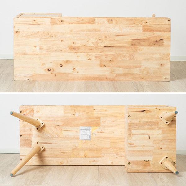片袖デスク 幅100cm 天然木 袖付きシンプルデスク NATURAL SIGNATURE