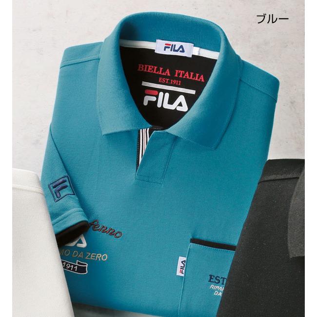 FILA フィラ 吸汗速乾 スキッパーポロシャツ 同サイズ3色組 着脱
