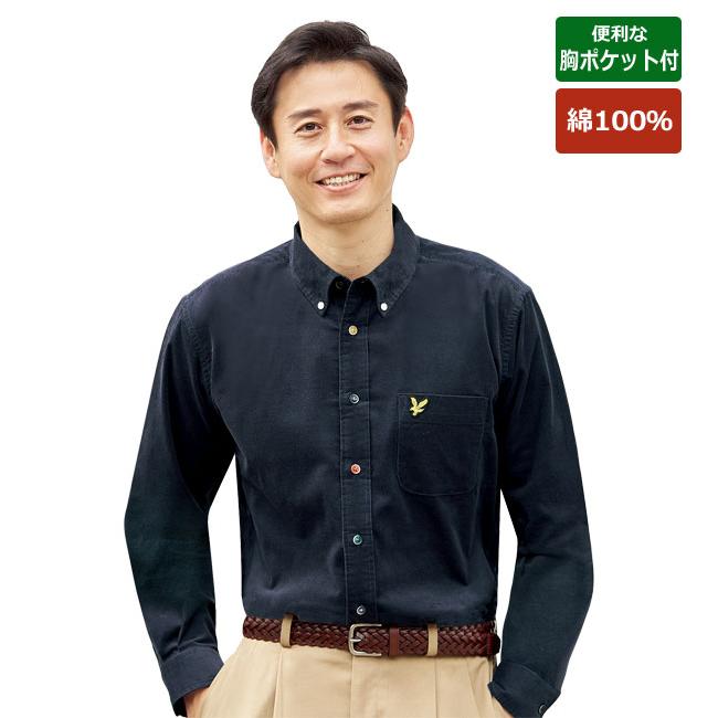 LYLE&SCOTT ライル＆スコット コーデュロイシャツ カラーボタン