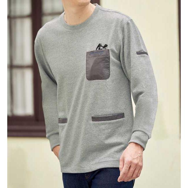 長袖 DUNLOP REFINED ダンロップ・リファインド 多ポケット裏毛