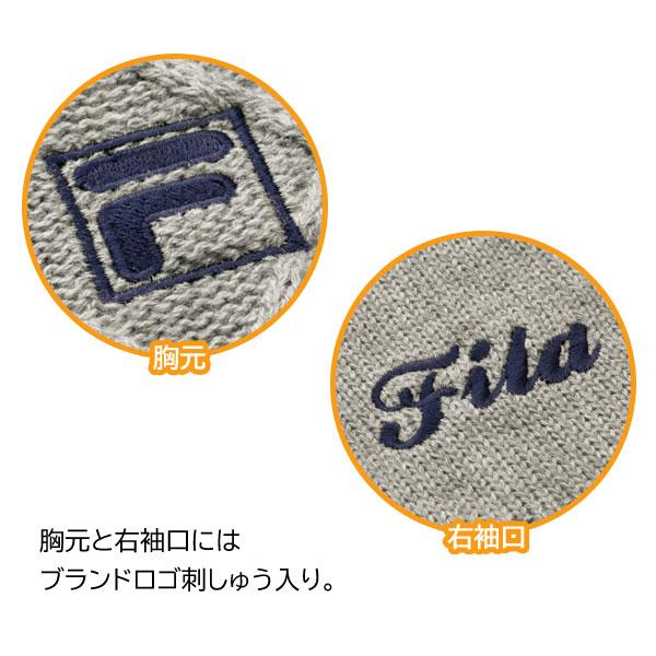 FILA（フィラ） ダイヤ柄ニットチュニック 同サイズ2色組 洗えるニット