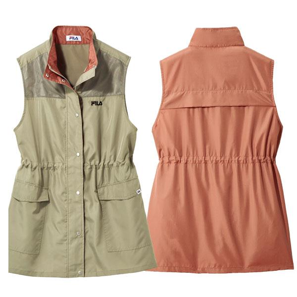 FILA（フィラ） 爽やかメッシュ使い配色ベスト 大きめポケット