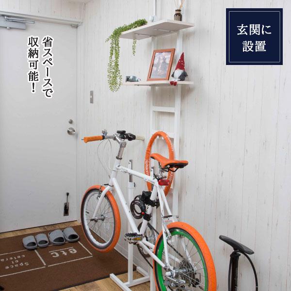 突っ張り式 バイクスタンド 室内用ディスプレイサイクルスタンド Bicycle standrack 無段階高さ調整フック BS-821-SH｜1147kodawaru｜08