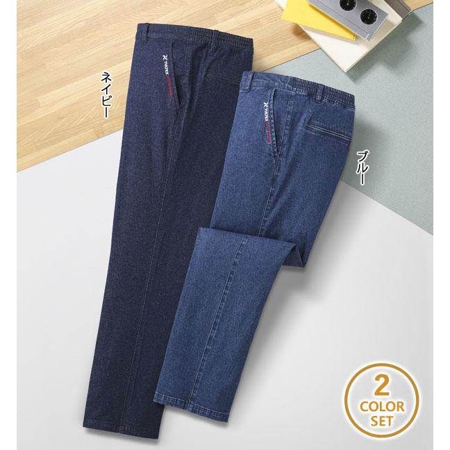 TULTEX タルテックス ストレッチデニムパンツ 後ろシャーリング
