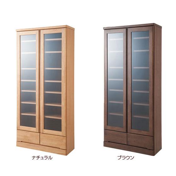 食器棚 開戸タイプ 幅80cm 薄型 奥行32cm カップボードハイタイプ 高さ