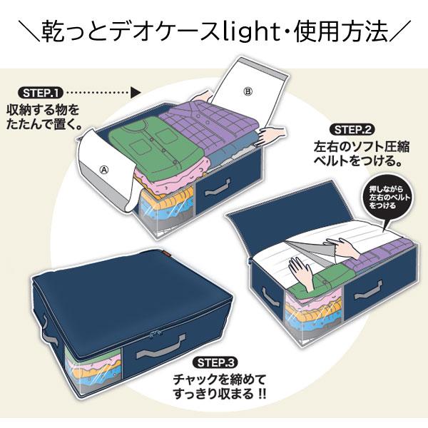 爆買 乾っとデオケースライト 収納ケース 大2個＋小2個 乾っとパック