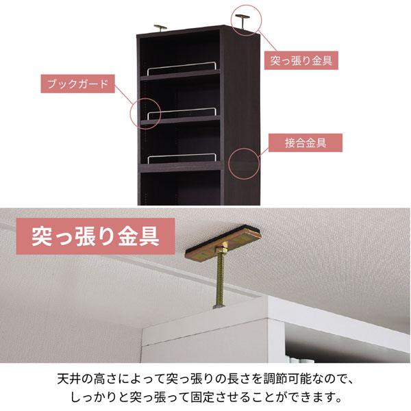 本棚 突っ張り A4対応 幅41.5cm 奥行29.5cm 1cmピッチ MEMORIA