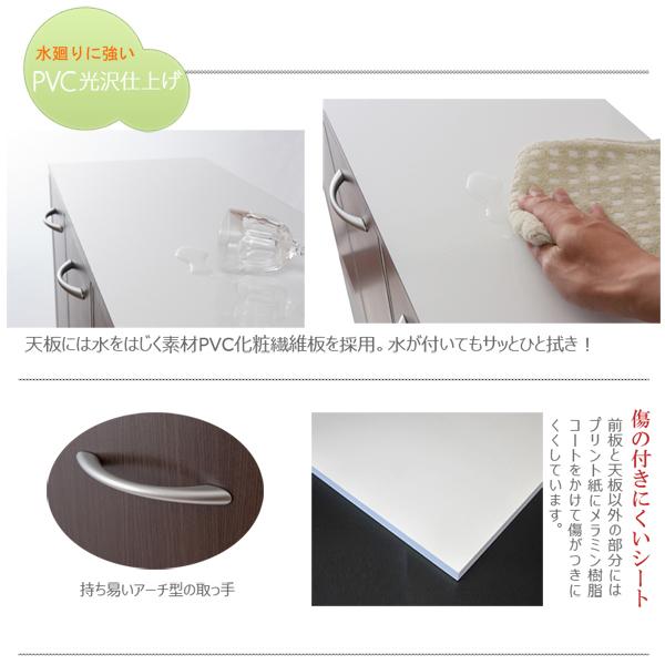 ダストボックス 5分別 2段 ペール付 キッチン用 幅80.5cm 奥行32cm