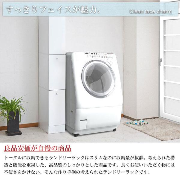 薄型ランドリーラック 幅25cm 2分別タイプ スリム 隙間収納 収納家具