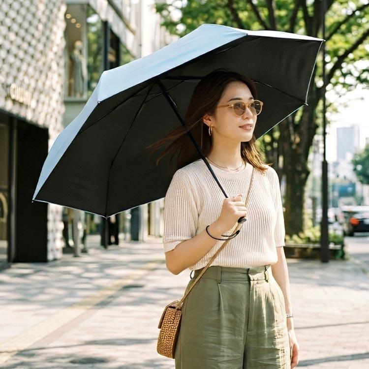 軽量 折りたたみ傘 二重カ−ボン骨 晴雨兼用 男女兼用 55cm MMTTW55