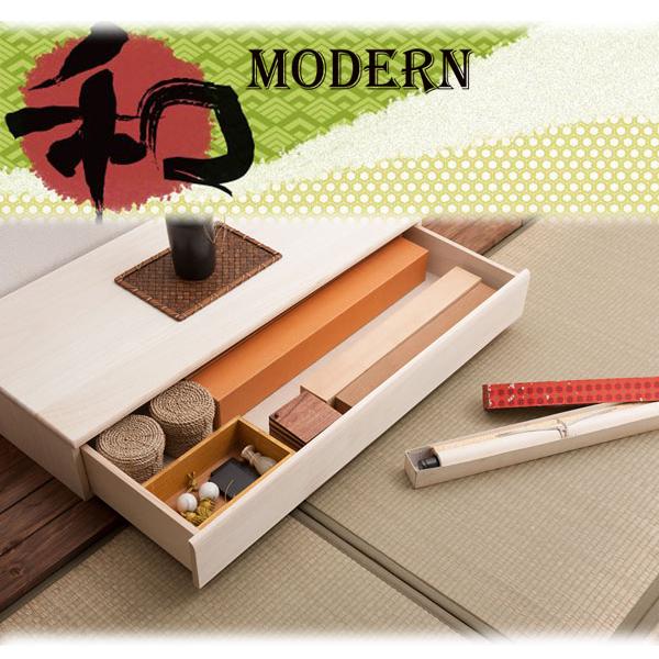 置き床 置床 桐 幅100cm 生地仕上げ 床の間 引き出し付 完成品 日本製