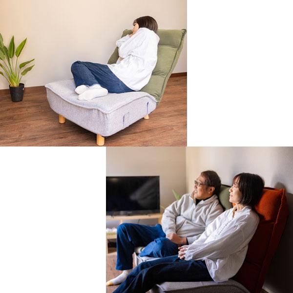 リクライニング座椅子 1人掛け ソファ ポケットコイル あぐらがかける