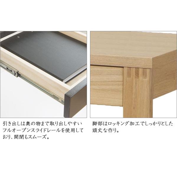 天然木タモ材突板デスク 幅180cm×奥行59cm フルオープンスライド