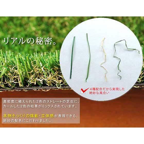 人工芝ロールタイプ 芝生 4種配合 水抜き穴付き 幅1 長さ2m 芝丈30mmタイプ Sst Fme 3002 1147こだわる通販ストア 通販 Paypayモール