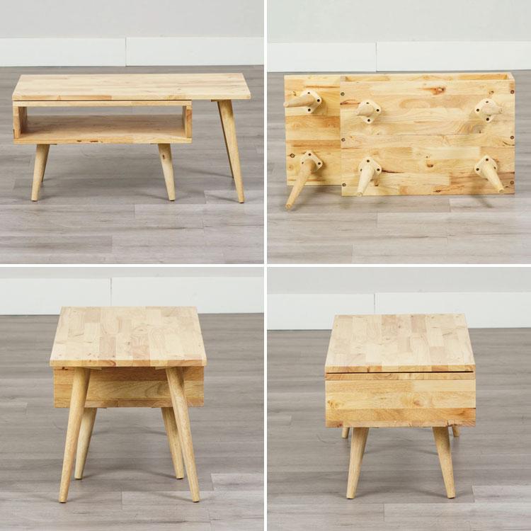 スイングテーブル センターテーブル ローテーブル 幅80cm 最大幅114cm