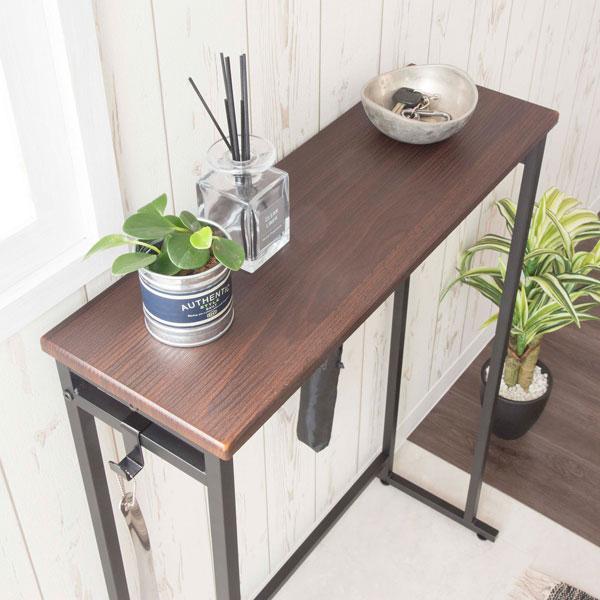 玄関収納 コンソールテーブル 幅60cm 奥行24cm リビング収納 省