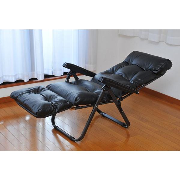 フットレスト付リクライニングチェア リクライニング6段階