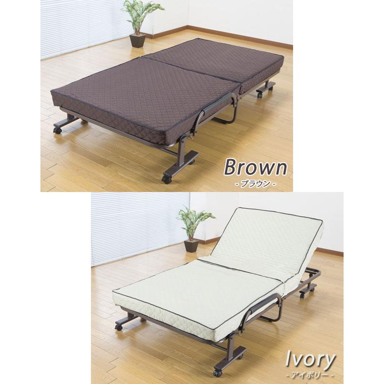 コンパクト折りたたみベッド 幅94cm ショートシングル 完成品 14