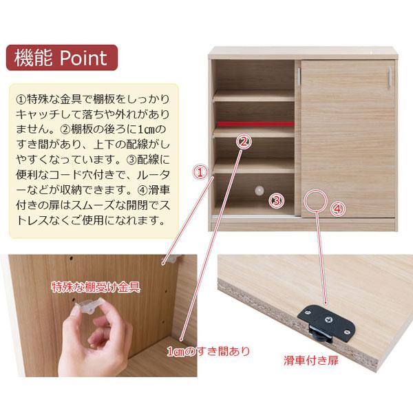 カウンター下収納引き戸 奥行32cm 幅90cm 引き戸タイプ 日本製 完成品