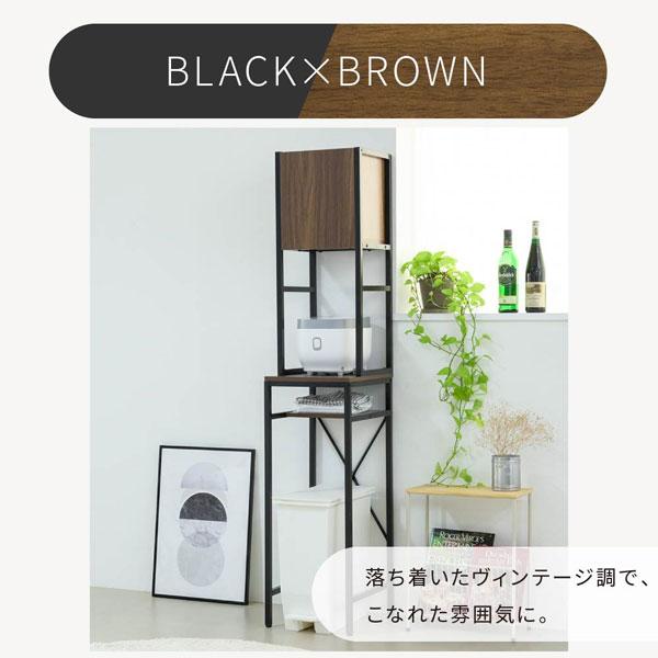 ゴミ箱上収納 幅34cm キッチン収納ラック 隙間収納 電子レンジ台 UNI