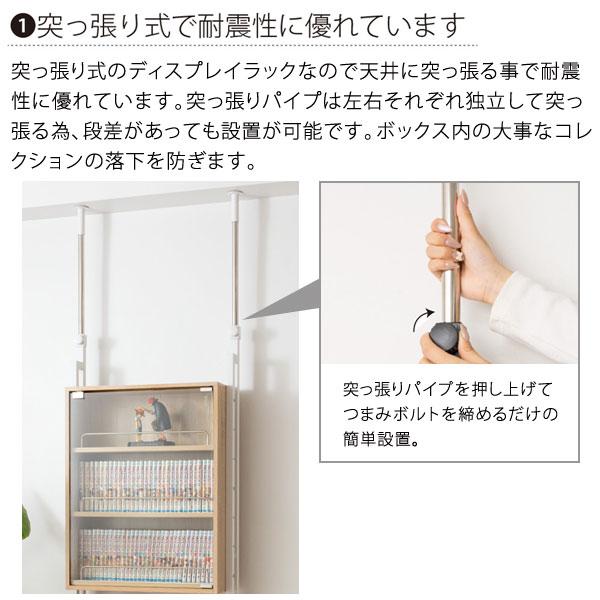 突っ張り式コレクションディスプレイラック トレーディングカード