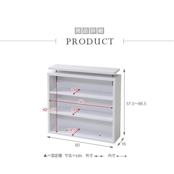 本棚 薄型 上置き 幅60cm つっぱり壁面収納 収納家具 1cmピッチ 本棚 薄型 上置き 幅60cm つっぱり壁面収納 収納家具 1cmピッチ 大収納
