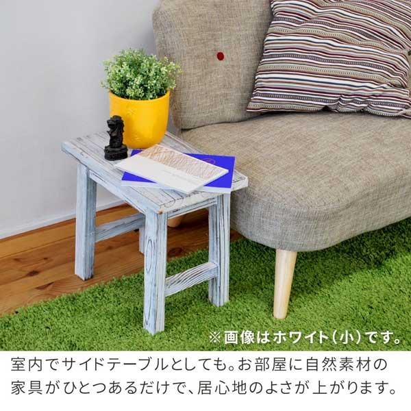 焼杉スツール風 花台 フラワースタンド 幅40cm 小サイズ 天然木
