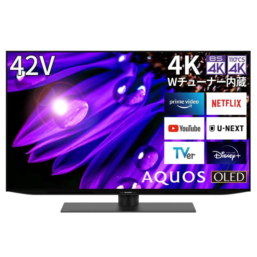 シャープ 42V型 有機EL テレビ AQUOS OLED 4T-C42EQ2 4K チューナー 