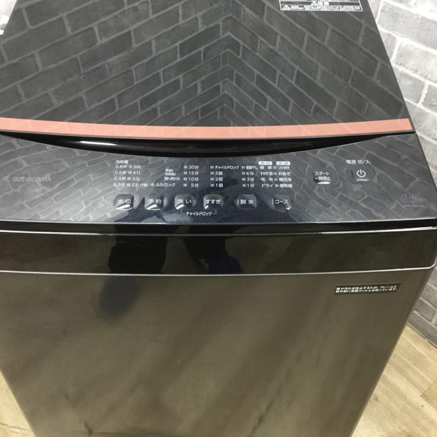 IRIS OYAMA】 アイリスオーヤマ 全自動洗濯機 IAW-T605BL 6.0kg 2023年 