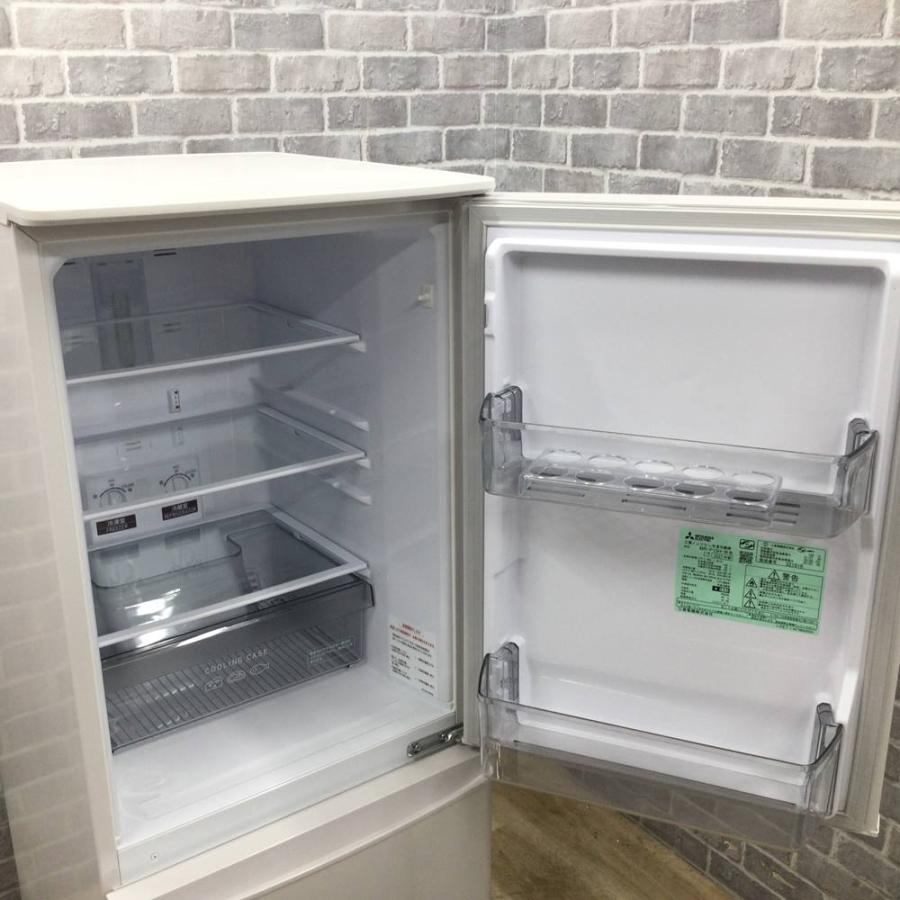 三菱電気 冷蔵庫 2ドア 146L 右開き MR-P15H-W 2023年製 中古 三菱