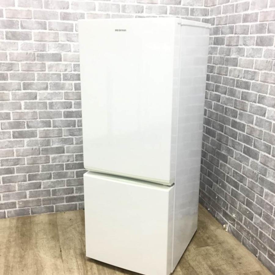 アイリスオーヤマ 冷蔵庫 2ドア 156L 右開き AF156-WE 2018年製 中古 
