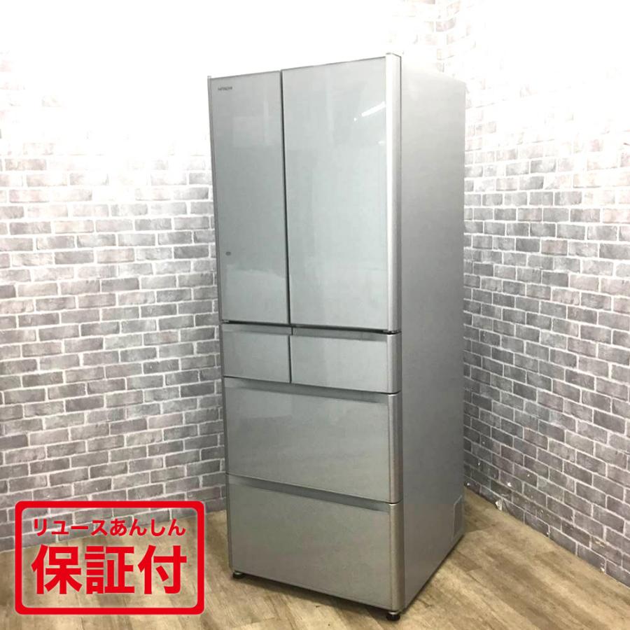 TOSHIBA 保証付き 東芝 冷蔵庫 6ドア 565L フレンチドア R-F570EM(XS 