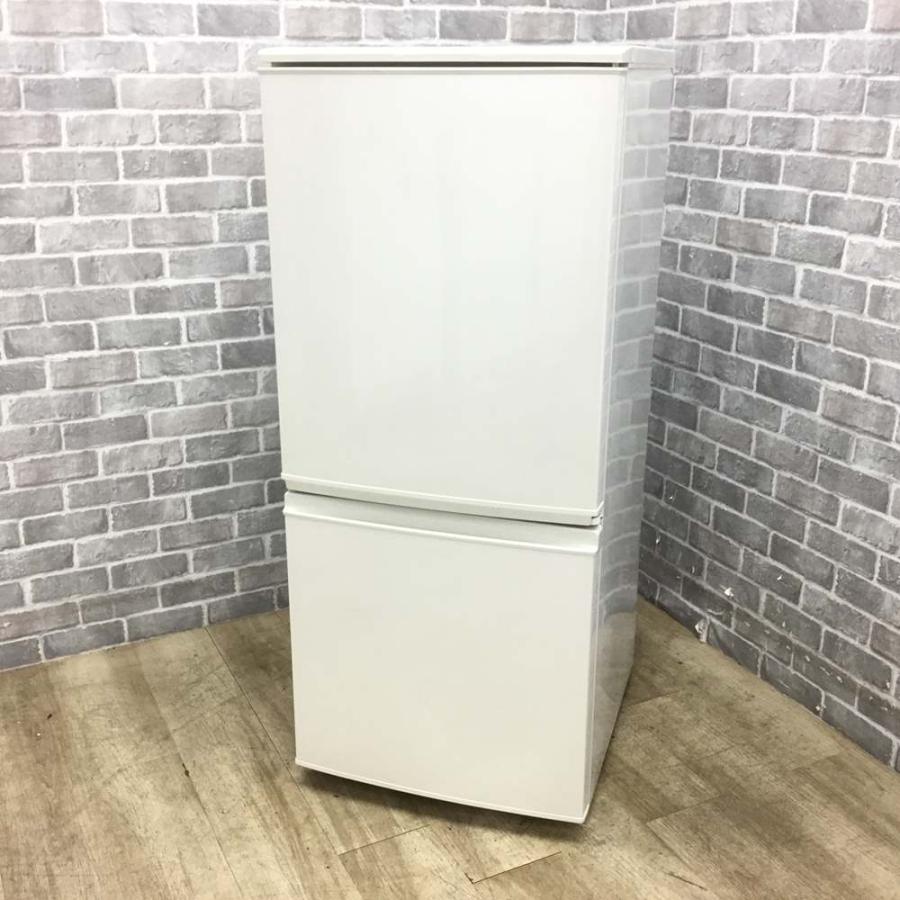 シャープ SJ-D14D-W 2ドア冷蔵庫 白木目『美品中古,小傷あり シャープ SJ-D14D-W 2ドア冷蔵庫 白木目『美品中古,小傷あり