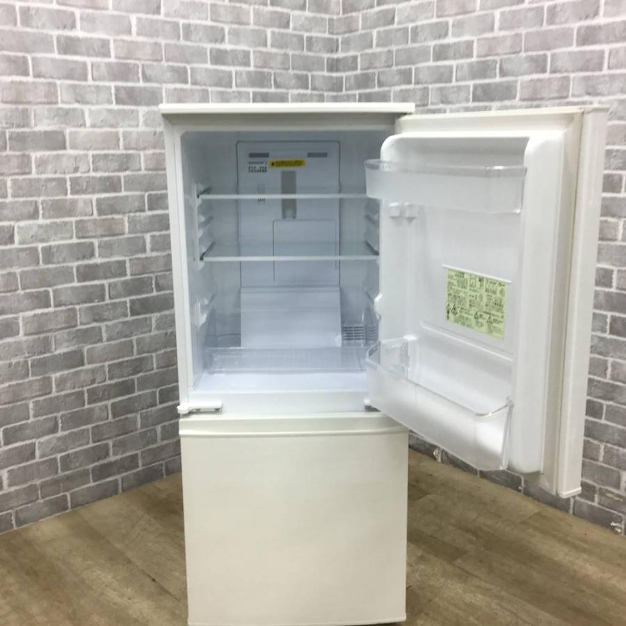 SHARP シャープ 137L 2ドア 冷凍冷蔵庫 SJ-D14C-S つけかえどっちも