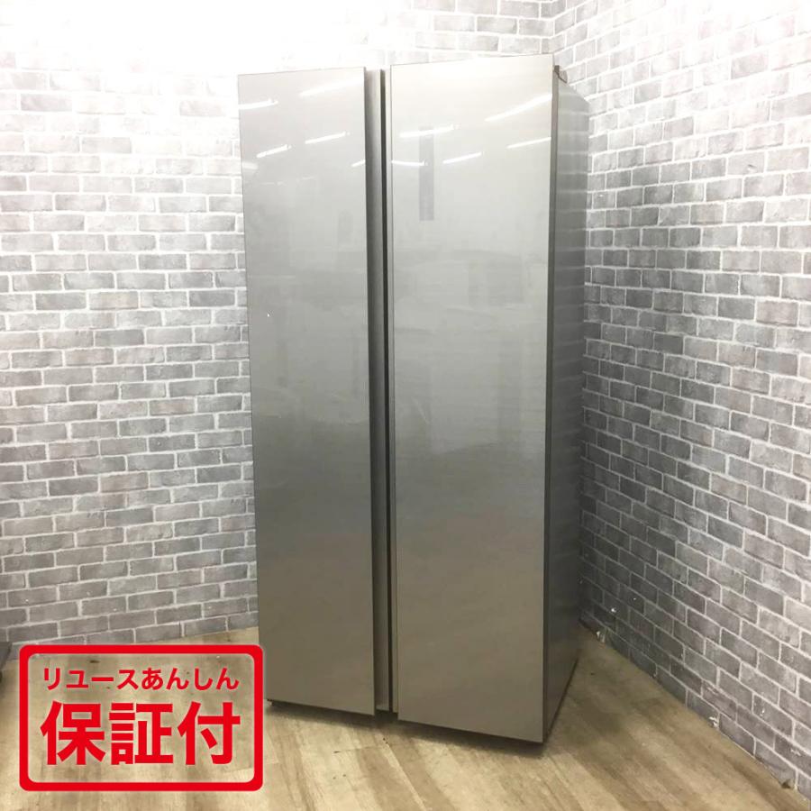 AQUA 2ドア冷蔵庫 AQR-SBS45F(S) 449L/フレンチドア 【公式通販】