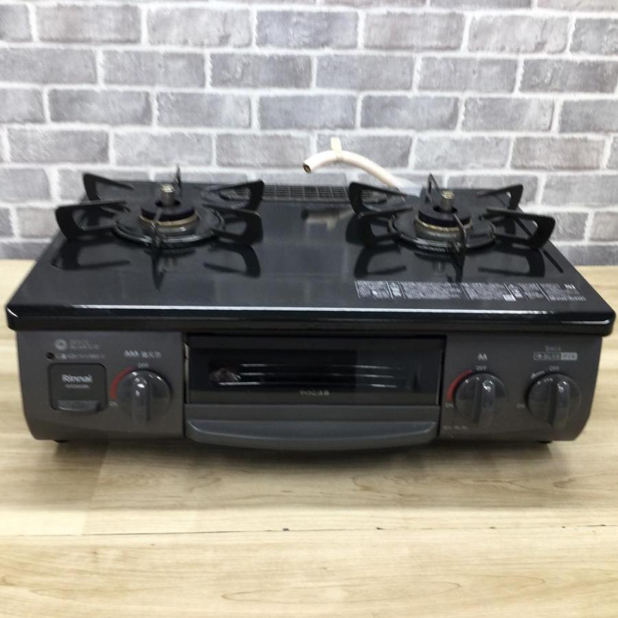 リンナイ ガスコンロ 都市ガス 約56cm幅 左強火力 RTE565BKL-12A13A  