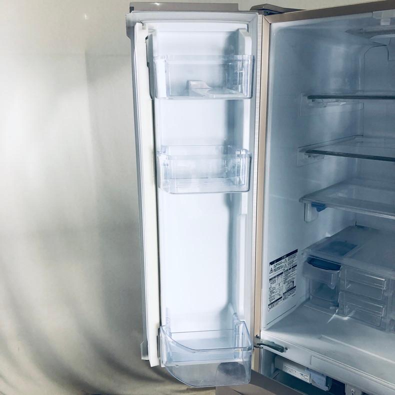 三菱 6ドア冷凍冷蔵庫 MR-R47Z-W 465L 左開き ホワイト15年製 配送無料