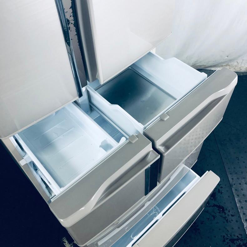 三菱 6ドア冷凍冷蔵庫 MR-R47Z-W 465L 左開き ホワイト15年製 配送無料