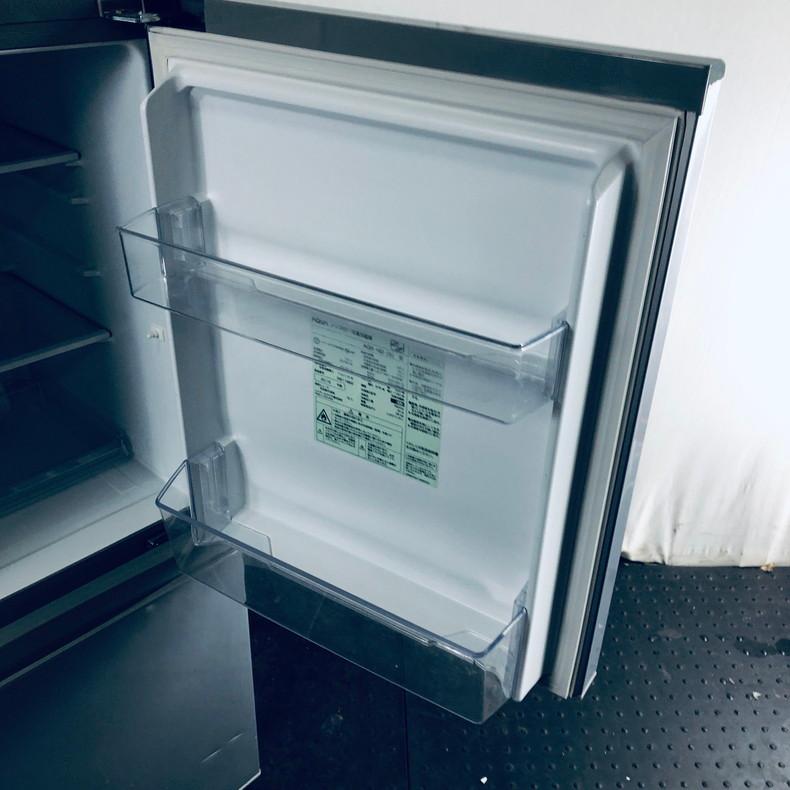 冷蔵庫 中古 アクア AQUA AQR-16D(S) 2015年製 2ドア 157L シルバー  