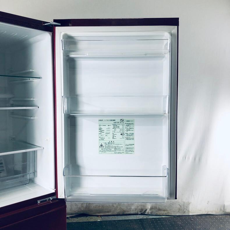 送料無料・設置無料サービス有り】冷蔵庫 2017年製 AQUA AQR-18F 中古