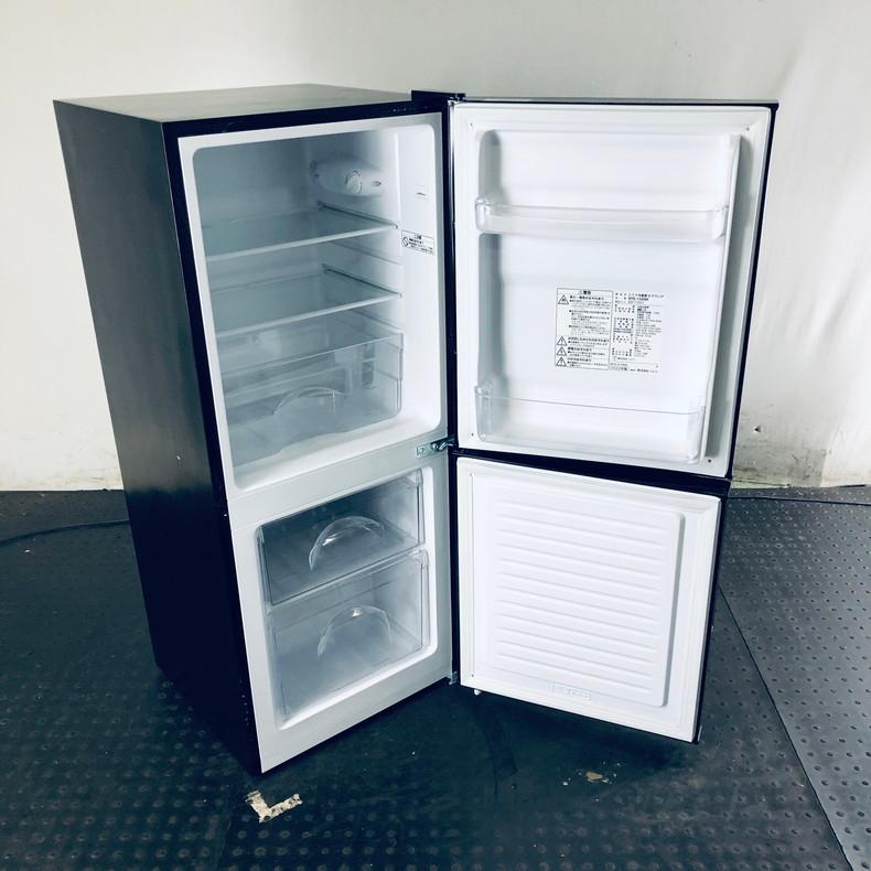 中古】 ニトリ 冷蔵庫 一人暮らし 2022年製 2ドア 106L ブラック 直冷 