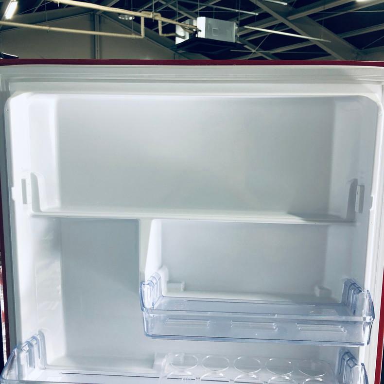 冷蔵庫 中古 三菱 MITSUBISHI MR-CX37EC-R 2018年製 3ドア 365L レッド 