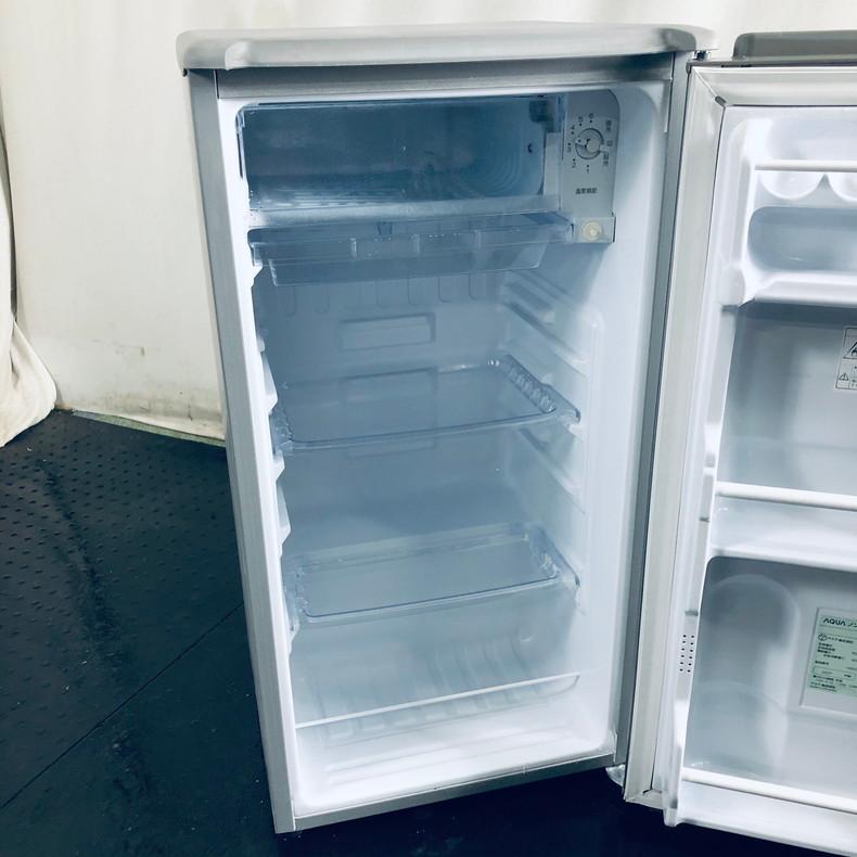 1ドア冷蔵庫 AQUA AQR-8G 2021年製 75L シルバー