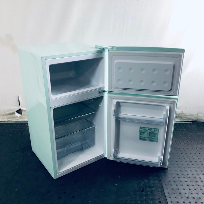 冷蔵庫 中古 エスキュービズム S-cubism ARD-90LG 2018年製 2ドア 85L  