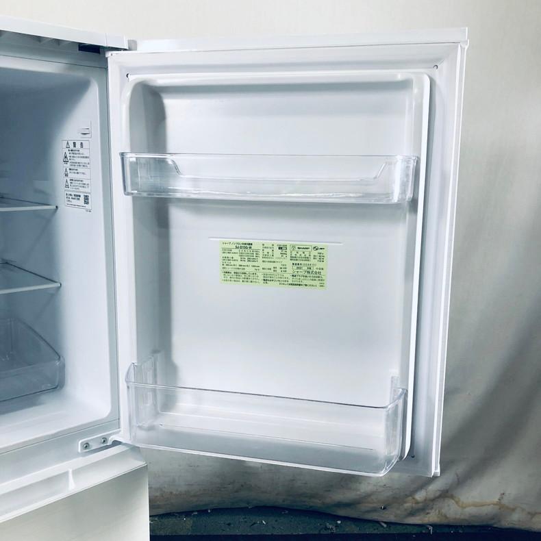 SHARP 冷蔵庫 中古 シャープ SJ-D15G-W 2021年製 2ドア 152L