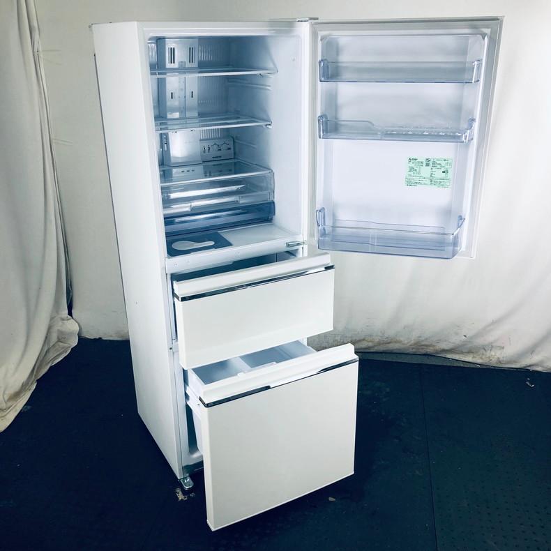 冷蔵庫 中古 三菱 MITSUBISHI MR-CX33C-W 2018年製 3ドア 330L 