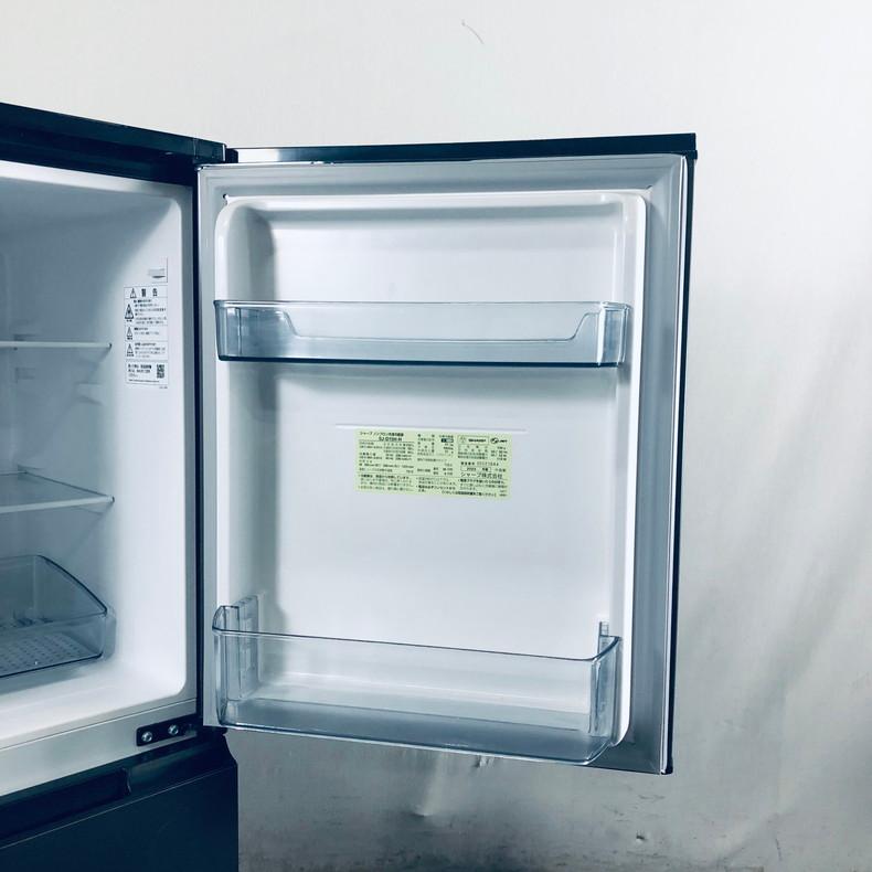 SHARP 冷蔵庫 中古 シャープ SJ-D15H-H 2022年製 2ドア 152L グレー