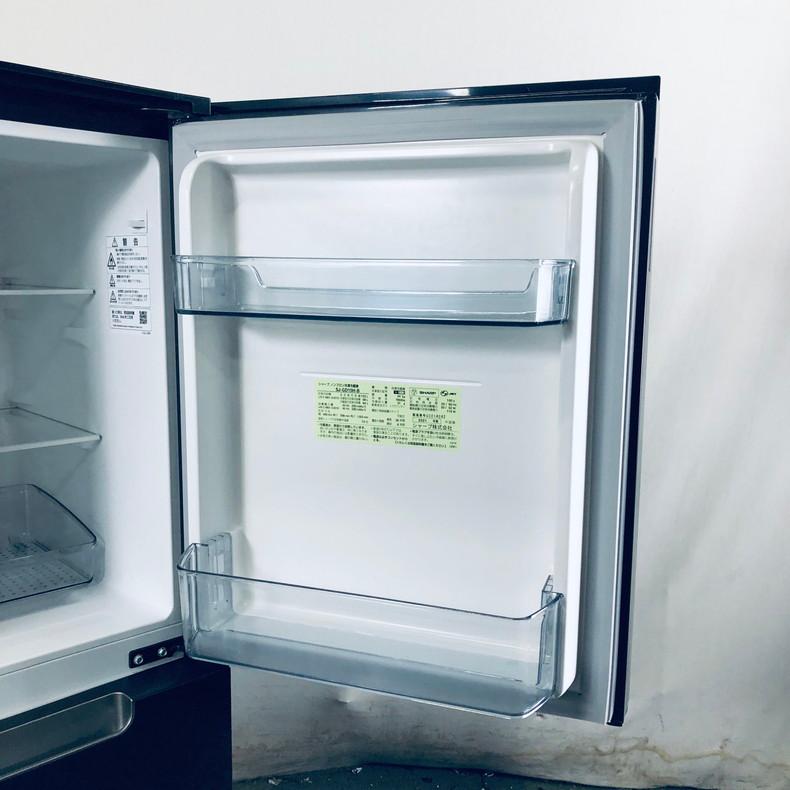 SHARP 冷蔵庫 中古 シャープ SJ-GD15H-B 2021年製 2ドア 152L ピュア