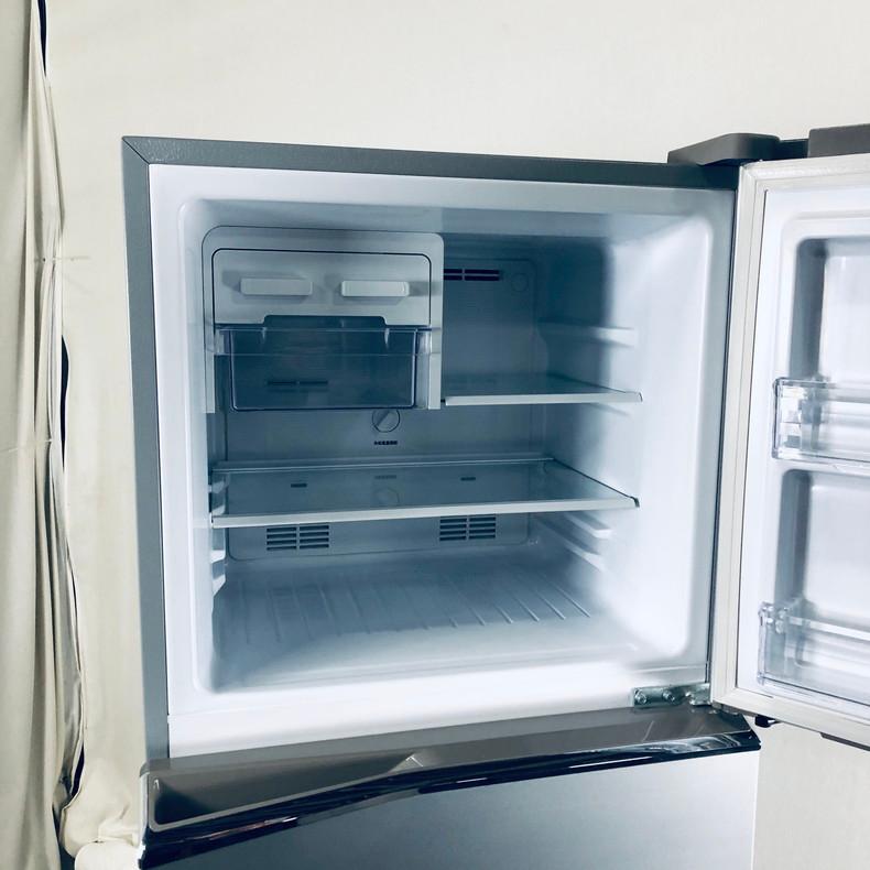 冷蔵庫 中古 パナソニック Panasonic NR-B251T-SS 2021年製 2ドア 248L シルバー ファン式 右開き 一人暮らし 大きめ 自社配送エリア内限定の画像