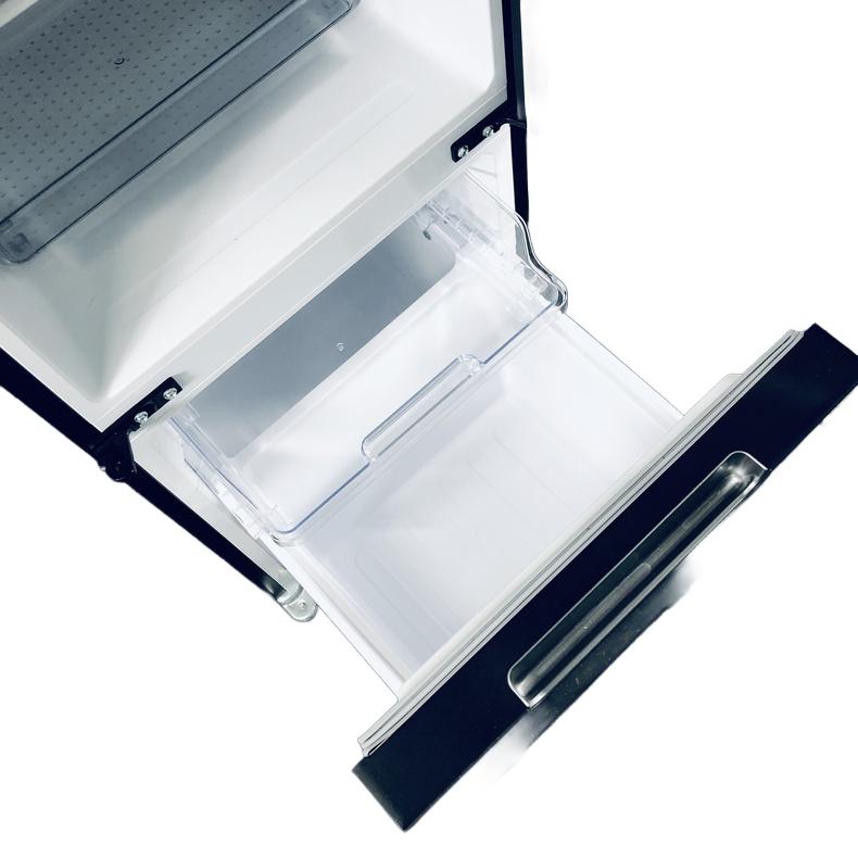 冷蔵庫 中古 シャープ SHARP SJ-GD15H-B 2022年製 2ドア 152L ピュアブラック ファン式 両方開き 一人暮らし 大きめの画像